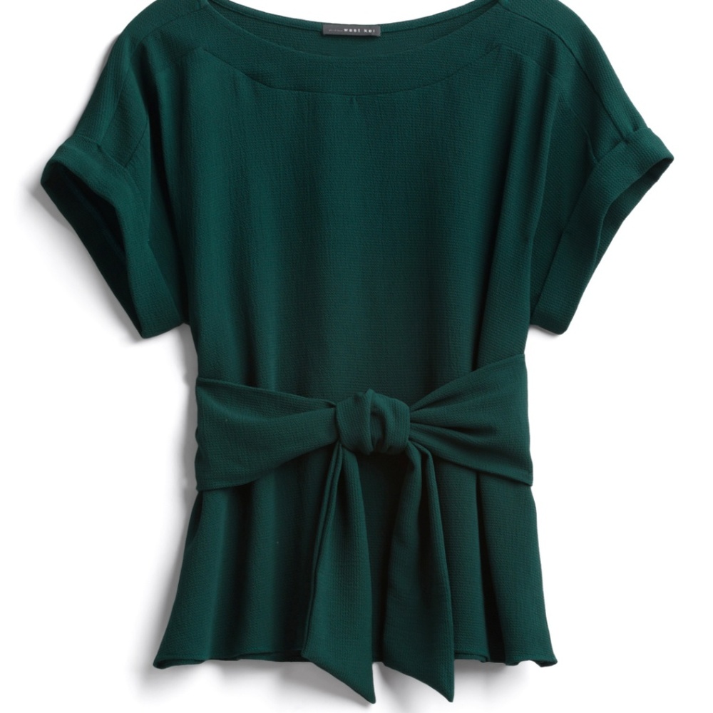 WEST KEI

Julianna Cuffed Sleeve Tie Front Blouse